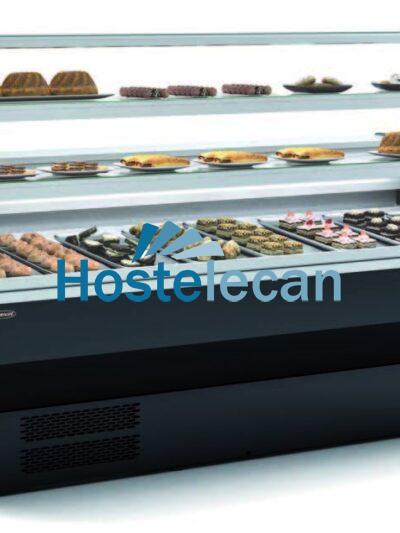 Vitrina Refrigerada Cristal Curvo pastelería Fondo 900 dim.1525x940x1235h mm Línea Córdoba VEPD-9-15-C