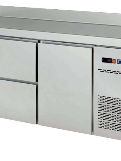 Mesa Snack Refrigerada 4 cajones Fondo 600 de 1492 x600 x850h mm CORDOBA MRCH-150-4