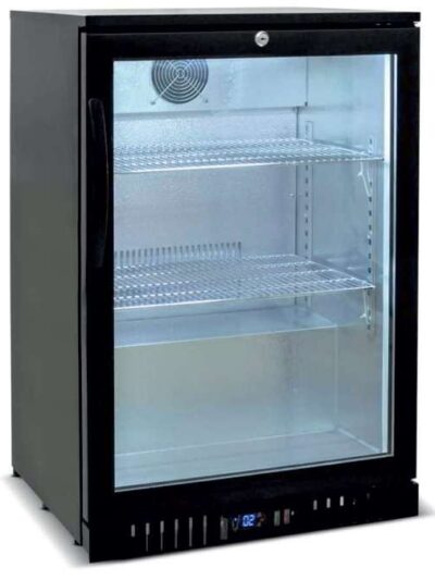 Botellero Expositor Contramostrador 1 puerta pivotante de 600 x520 x900h mm PEKIN BB-1