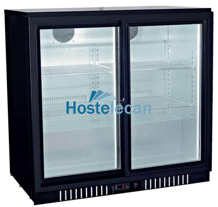 Botellero Expositor Contramostrador 2 puertas correderas de 900 x520 x900h mm PEKIN BB-2S