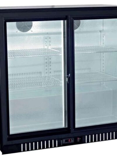 Botellero Expositor Contramostrador 2 puertas correderas de 900 x520 x900h mm PEKIN BB-2S