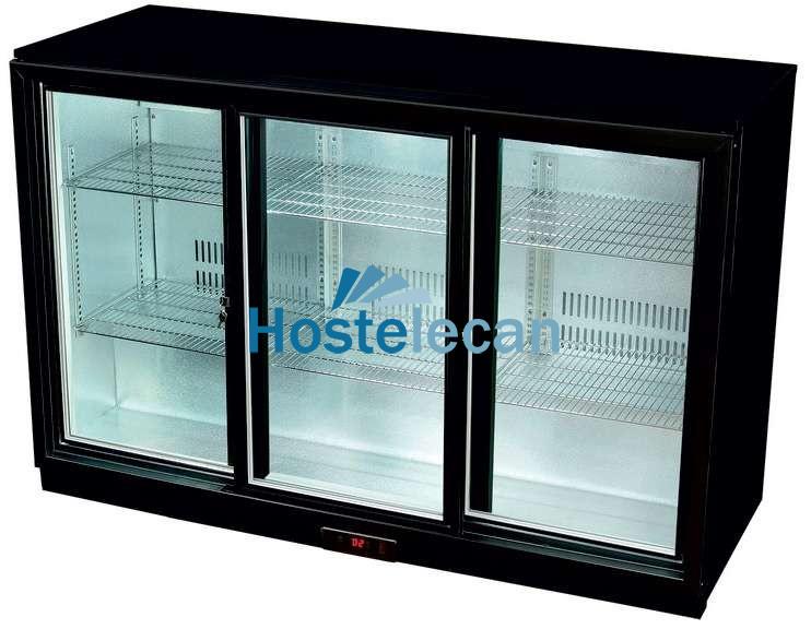 Botellero Expositor Contramostrador 3 puertas correderas de 1350 x520 x900h mm PEKIN BB-3S