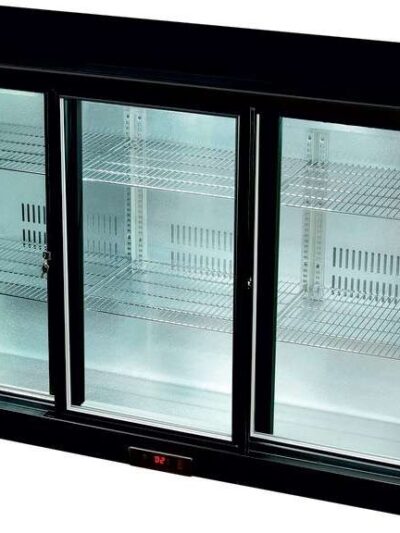 Botellero Expositor Contramostrador 3 puertas correderas de 1350 x520 x900h mm PEKIN BB-3S