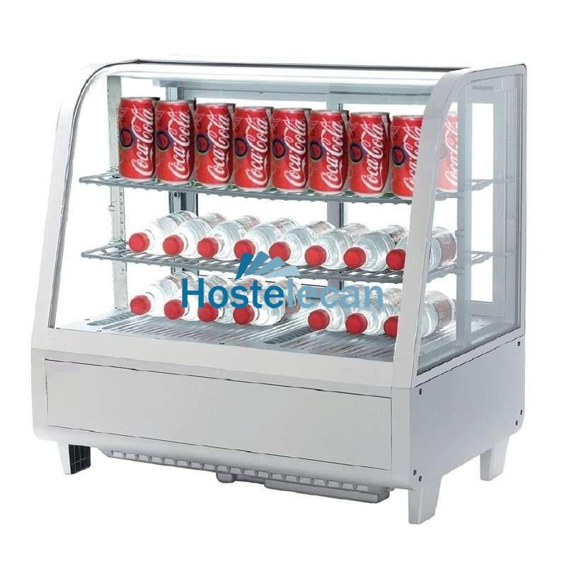 Vitrina Refrigerada Sobremesa 100 litros Blanco de 682 x450 x675h mm Línea Pekín XCW-100L-B