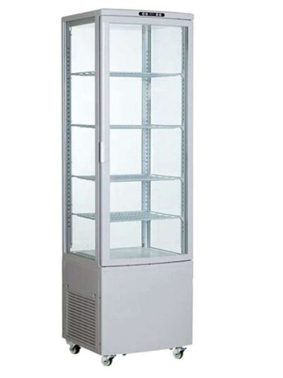 Expositor Refrigerado 4 Caras 238 litros Blanco de 515x485x1715h mm Línea Pekín XC238L-B