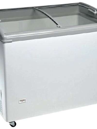 Congelador Horizontal Puerta Vidrio Curvo Corredera de 1063 x670 x900h mm AVEIRO TCHC300N