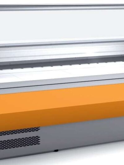Vitrina Refrigerada Cristal Curvo Fondo 800 dim.1525x800x1235h mm Línea Córdoba VED-8-15-C