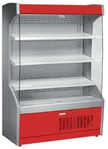 Mural Refrigerado Expositor 4 Estantes Fondo 700 de 705 x700 x1998h mm AVEIRO MPL070-R color rojo