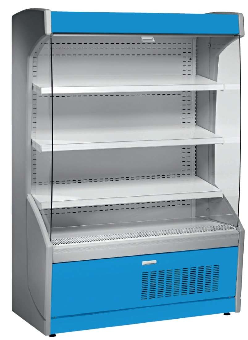 Mural Refrigerado Expositor 4 Estantes Fondo 700 de 1017 x700 x1998h mm AVEIRO MPL100-A azul