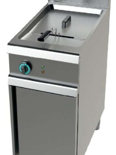 Freidora a gas 1 cuba limpia de 17 litros con 16Kw Serie 700 JUNEX con medidas 400x730x900h mm FG7N117