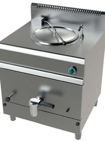 Marmita a gas 50 litros calentamiento indirecto 15,5Kw Serie 700 JUNEX con medidas 800x730x900h mm MG7N050