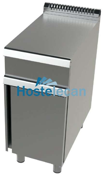 Mueble neutro acero inoxidable Serie 700 con medidas 400x730x900 h mm JUNEX BA7N400