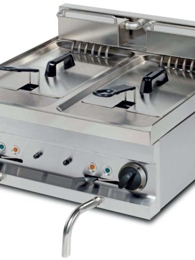 Freidora eléctrica sobremesa 8+8 litros 7,5+7,5kw600x600x265h mmEF606 Línea Estambul