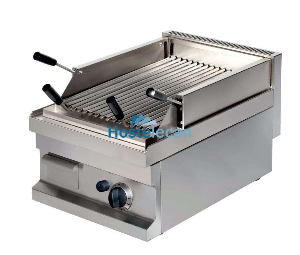 Barbacoa a gas piedra volcánica sobremesa 4,8kw 400x600x265h mm GGL604 Línea Estambul