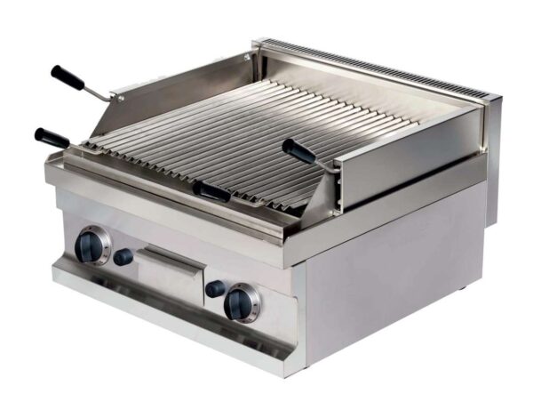 Barbacoa a gas piedra volcánica sobremesa 9,6kw 600x600x265h mm GGL606 Línea Estambul