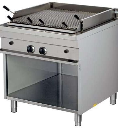 Barbacoa a gas piedra volcánica 7,5+7,5kw 850x900x900h mm GGL921 Línea Estambul