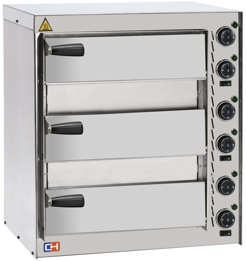 Horno Eléctrico de Pizza Compacto 3 pizza diámetro 35 cm AVEIRO FP52PI