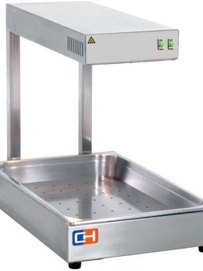 Calentador de fritos 1000W por Radiación Infrarrojos GN1/1-65 con medidas 560x500x330h mm CIGN-1