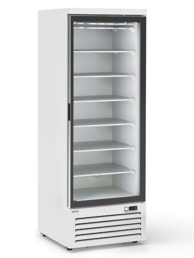 Expositor Congelación 450 Litros Lacado Plata Puerta de Cristal 700x700x2070h mm AVEIRO CVL070PVS