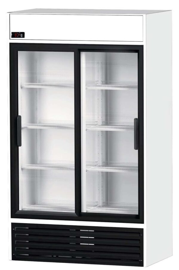 Armario Expositor Refrigerado 1000 litros 2 Puertas Correderas de Vidrio de 1250 x695 x2005h mm CORDOBA RVCS1000