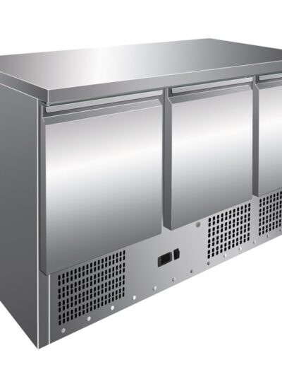 Mesa GN1/1 3 Puertas Refrigerada Compacta de 1365 x700 x860h mm PEKIN S903TOP