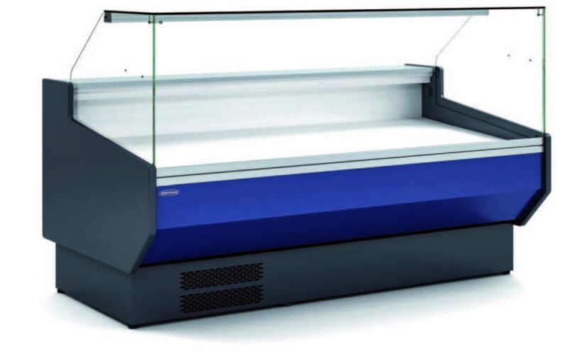 Vitrina Refrigerada Cristal Recto Fondo 1100 dim.1525x1100x1235h mm Línea Córdoba VED-10-15-R-TF