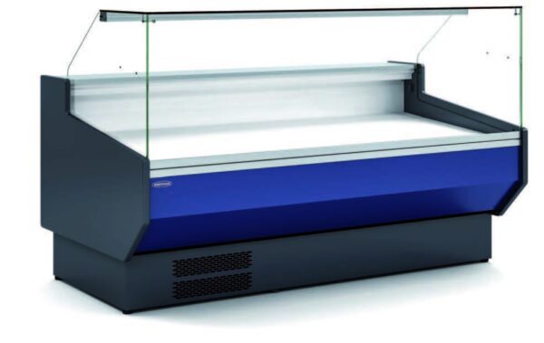 Vitrina Refrigerada Cristal Recto Fondo 1100 dim.2525x1100x1235h mm Línea Córdoba VED-10-25-R-TF