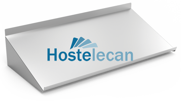 Estante mural inclinado para cestas 1020x488x248 mm.