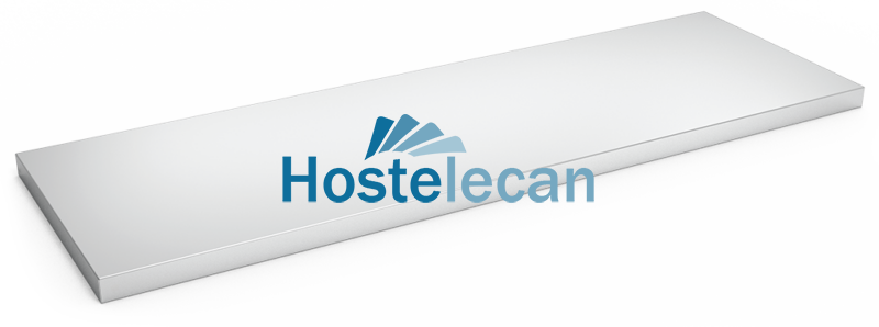 Estante mural liso 800x400x0.8 mm.