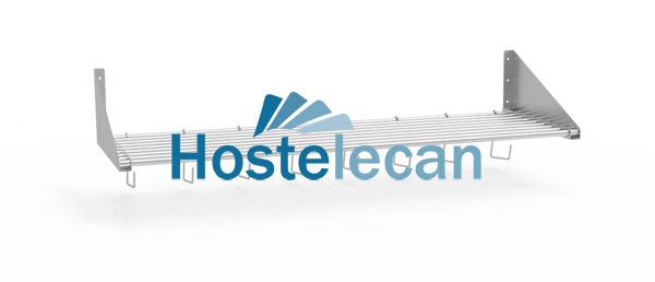 Estante mural portabarquetas 1200x400x300 mm.