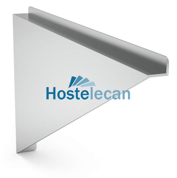 Cartela recta de 465x200 mm. Mano derecha.