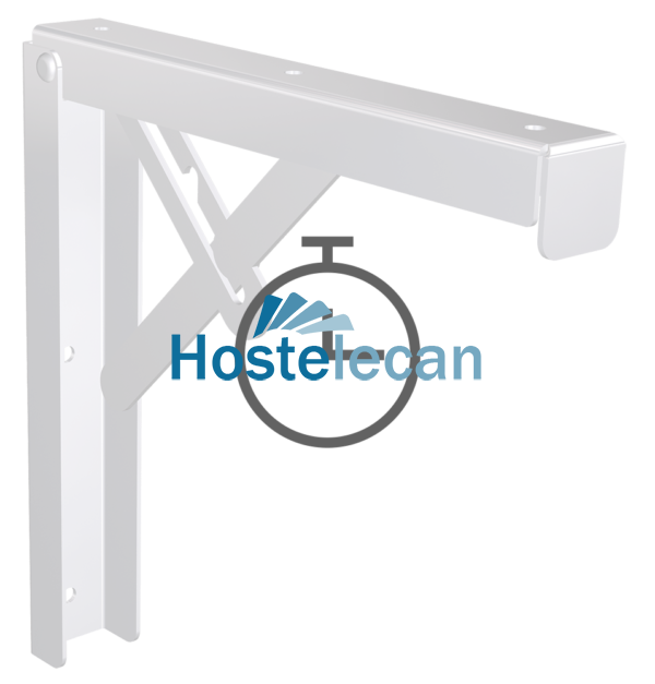 Acoplar cartelas abatibles (par) a estante mural inoxidable