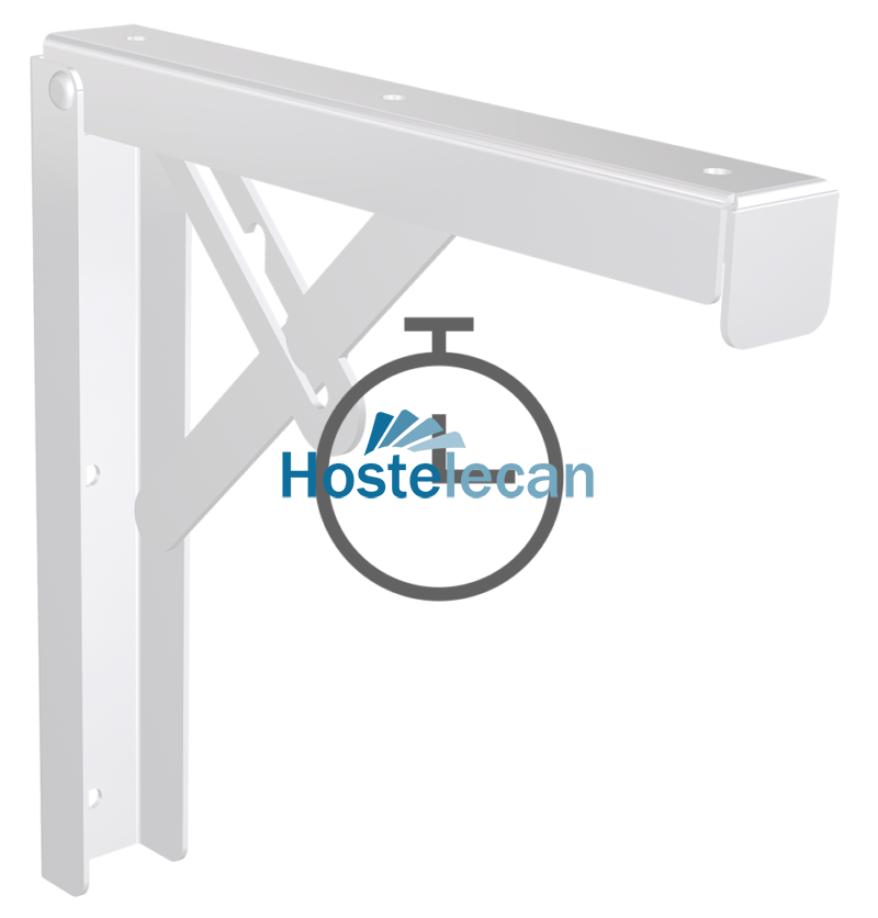 Acoplar cartelas abatibles (par) a estante mural inoxidable