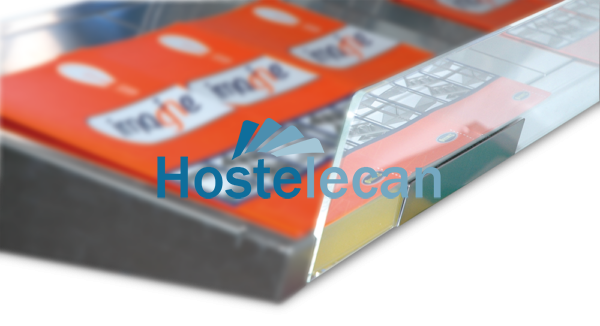 Peto de metracrilato Imagine 650 mm. con sujeciones inox.