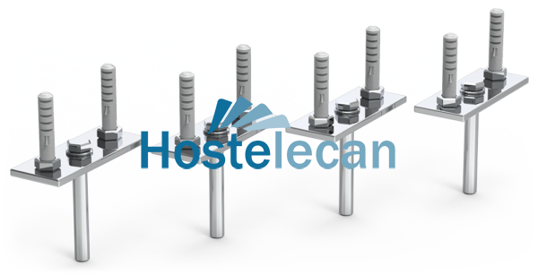 Kit de fijación a techo para estanterías suspendidas