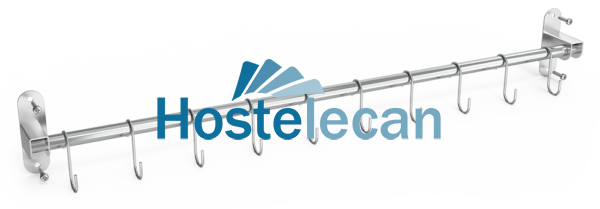 Kit para colgar utensilios de 750x50x100 mm con 10 ganchos