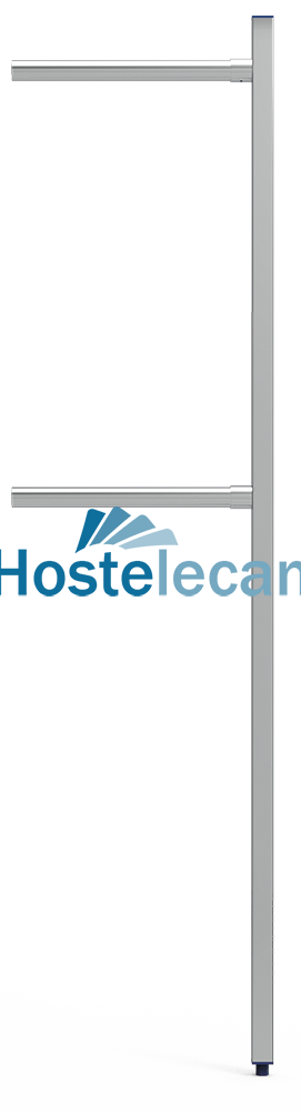 Columna para tubo terminal 40x40x2000 mm.