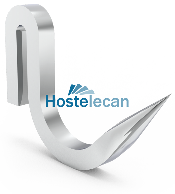 Gancho forjado 1/2 ternera modelo normal 70x10 mm.