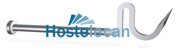 Gancho salchichero con gancho de cordero 200 mm.