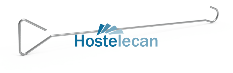 Gancho de arrastre de 761x108x58 mm.