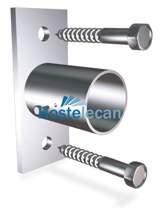 Soporte lateral para tubo 100x40x45x38 mm.