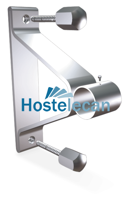 Soporte puente c/trasera para tubo 200x145x30 mm.