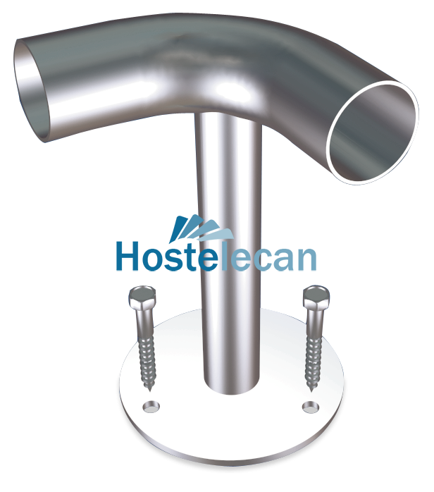 Soporte de suelo en escuadra 200x30 mm.