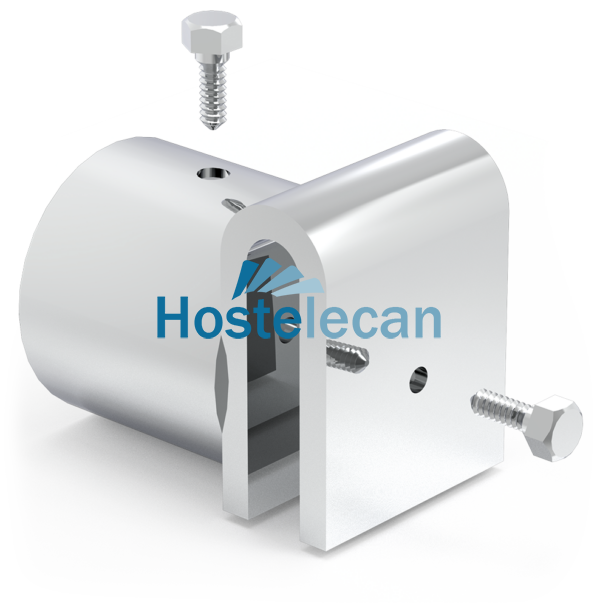 U mixta en forma de T 50x40x60xø38 mm.