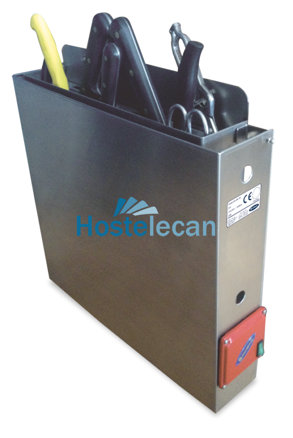 Esterilizador de cuchillos mediante agua caliente