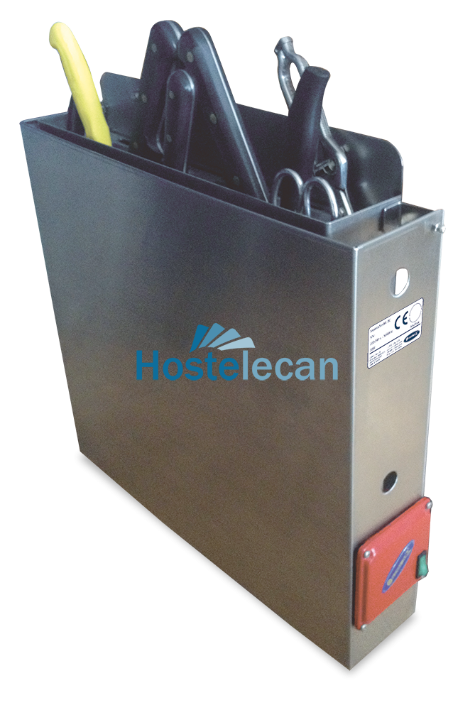 Esterilizador de cuchillos mediante agua caliente