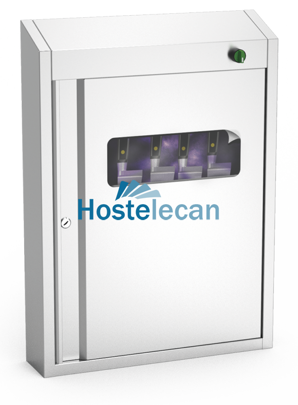 Armario esterilizador de U.V. de 523x120x722 mm.