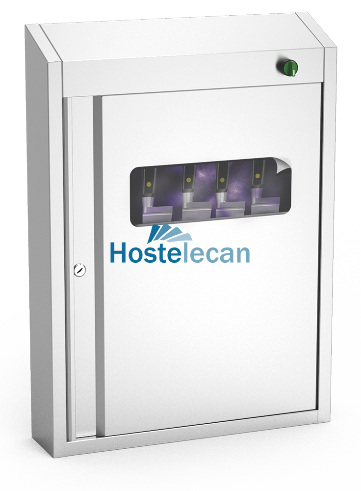 Armario esterilizador de U.V. de 523x120x722 mm.