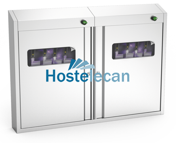 Armario esterilizador de U.V. de 996x120x722 mm.