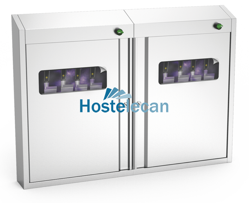 Armario esterilizador de U.V. de 996x120x722 mm.